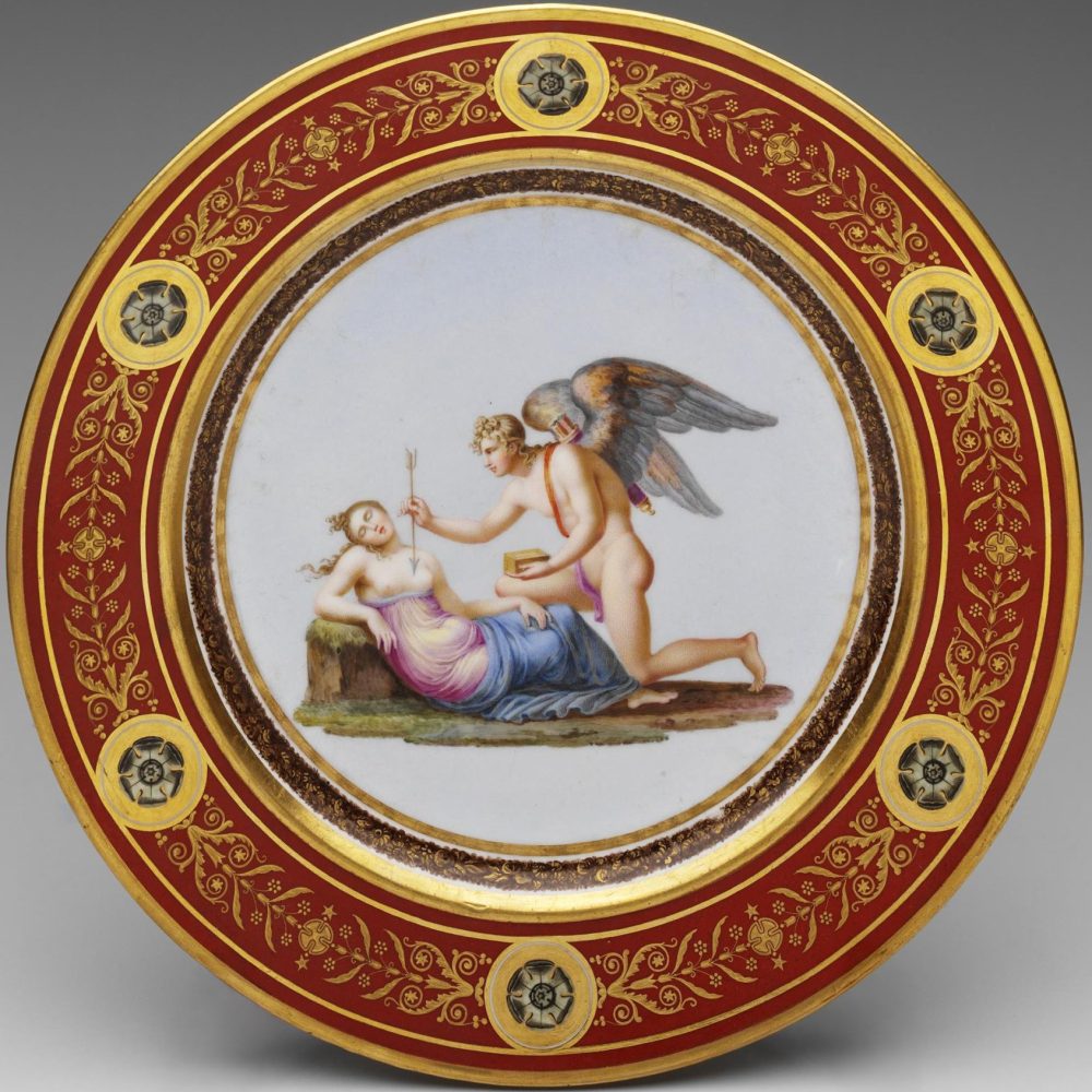 Sevres Plate Olympic Service 08 Cupid And Psyche