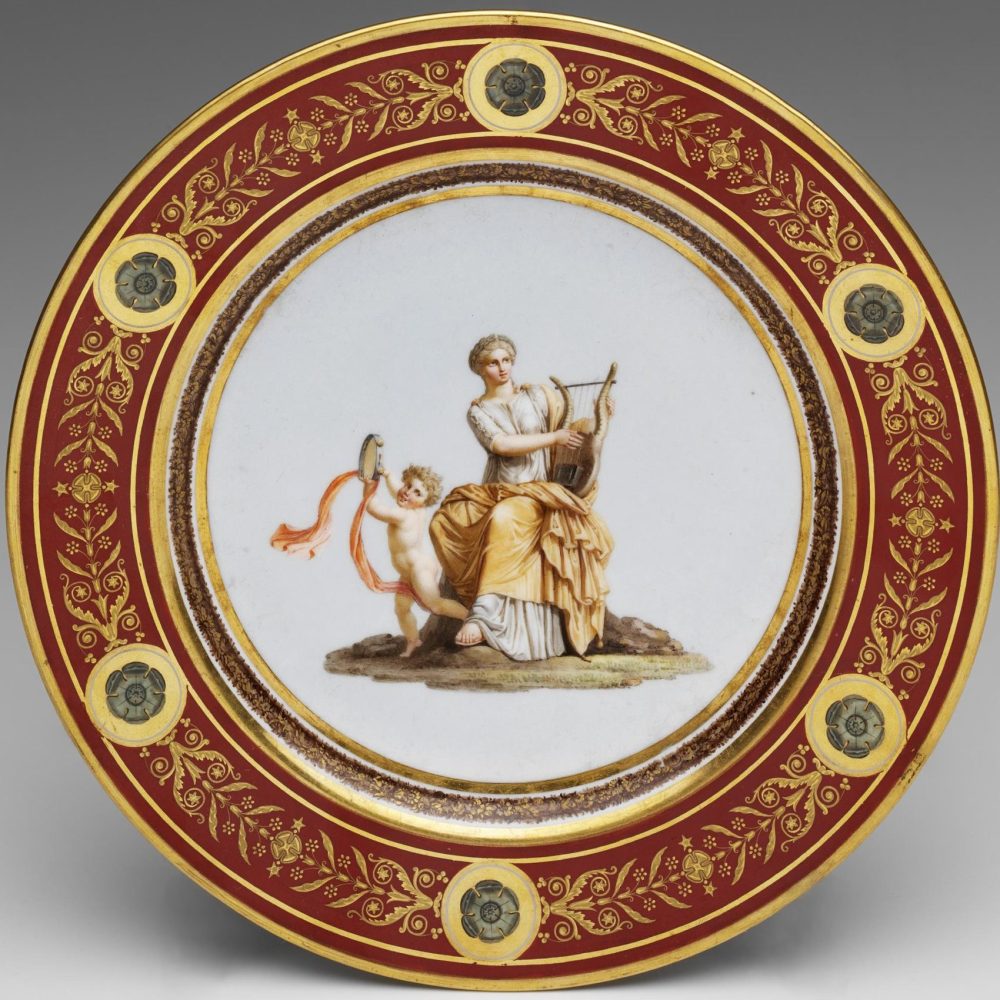 Sevres Plate Olympic Service 13 Terpsichore