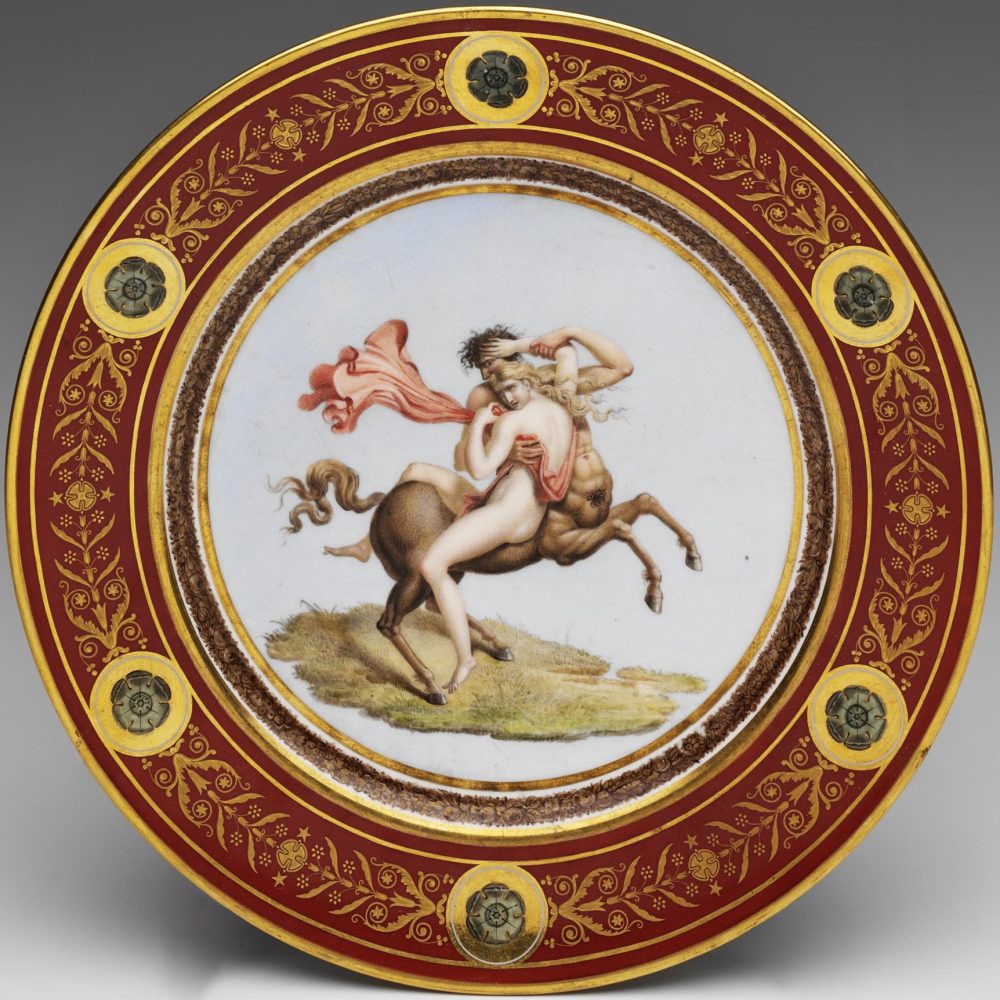 Sevres Plate Olympic Service 60 Nessus And Deianira