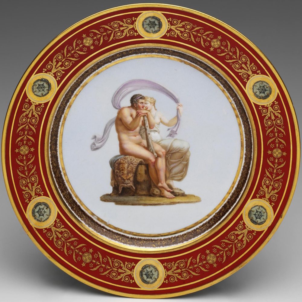 Sevres Plate Olympic Service Hercules And Megara