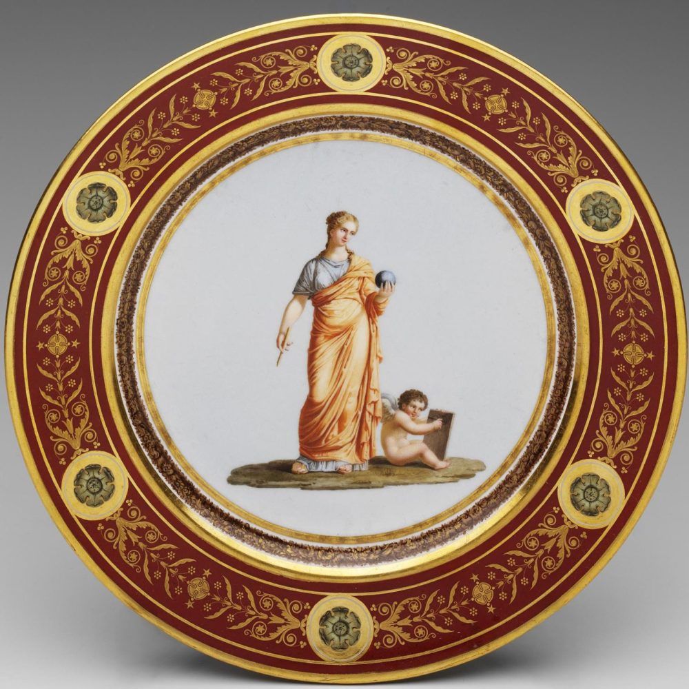 Sevres Plate Olympic Service Muse Urania