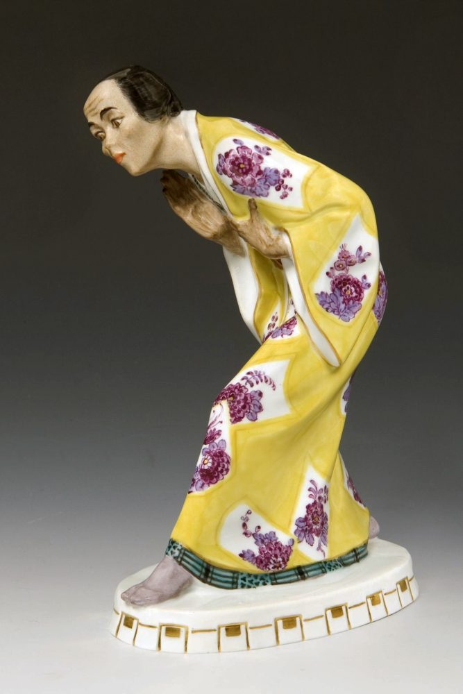 Meissen figure of Japanese Man in Kimono by Alfred Konig. Model number D272