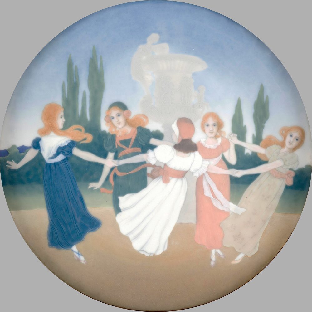 Meissen F177 Platter Rudolf Hentschel Children