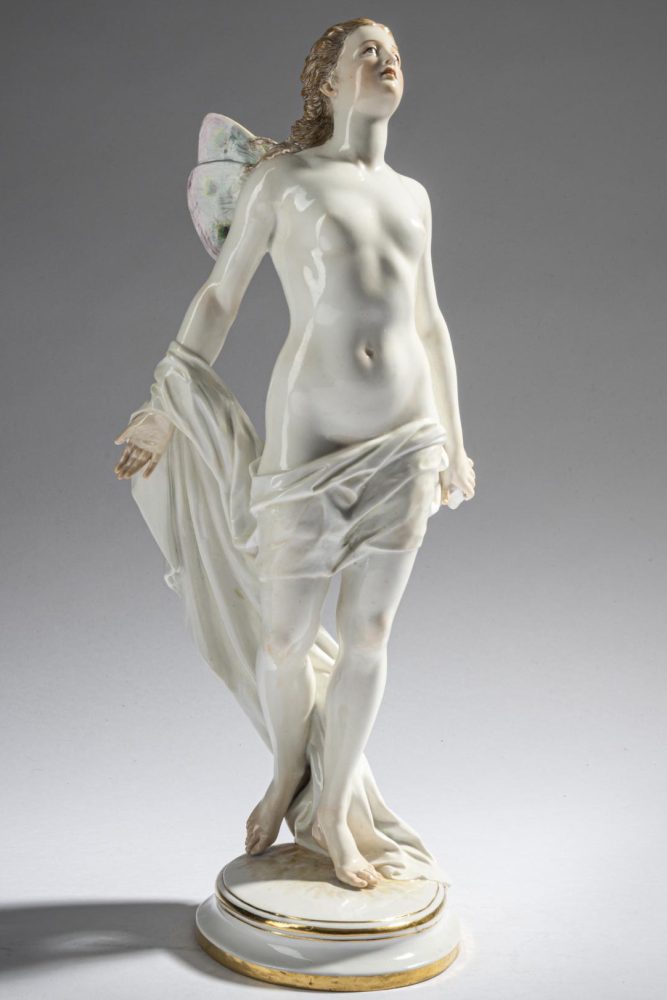 Meissen figure of Psyche by Hirt. N157