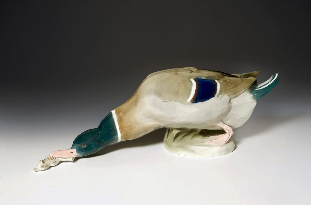 Meissen T179 Figure Duck Frog Helmig