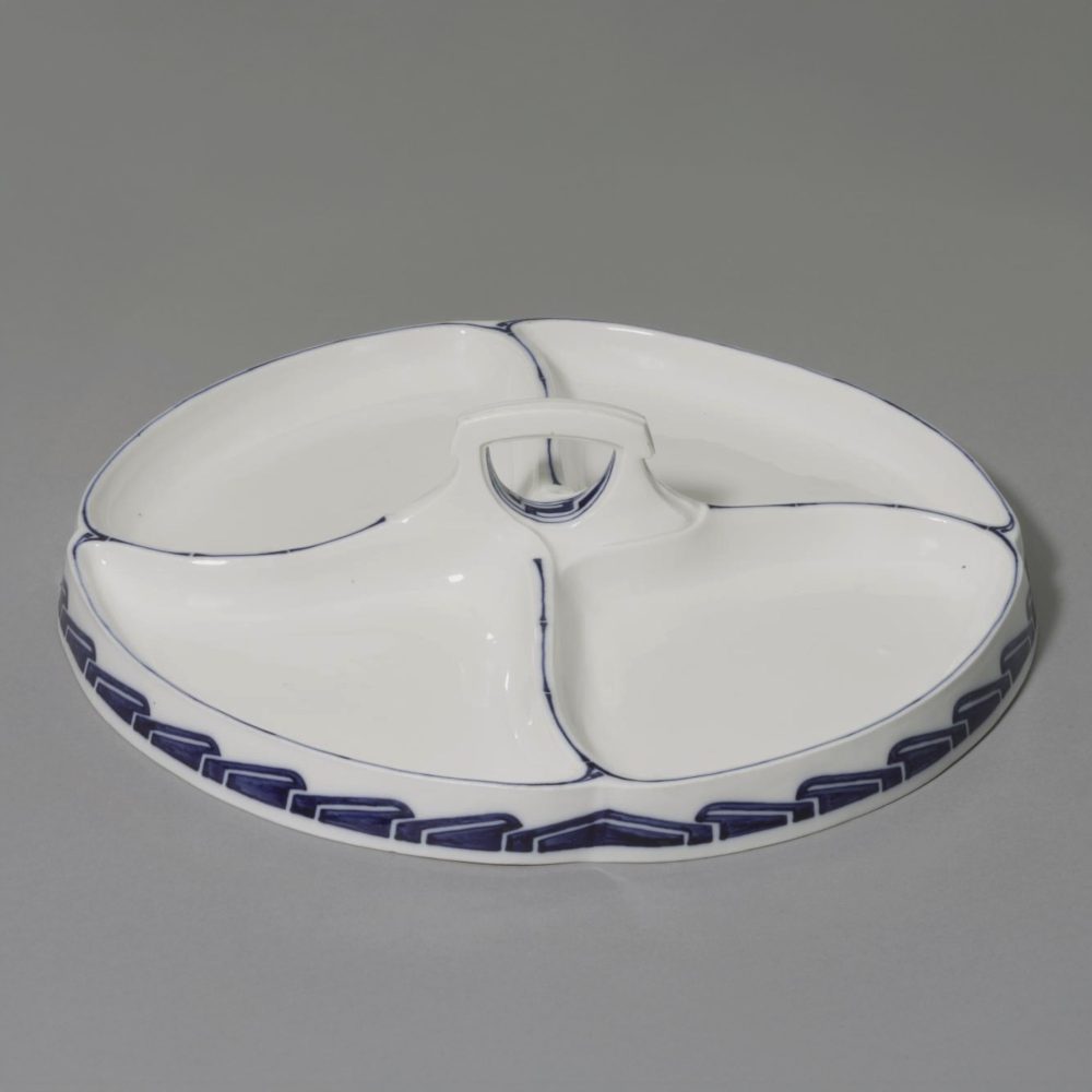Meissen Whiplash Cabaret Dish By Henry Van De Velde