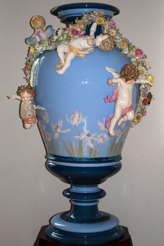 Meissen Floor Vase "The Spring" by Paul Helmig