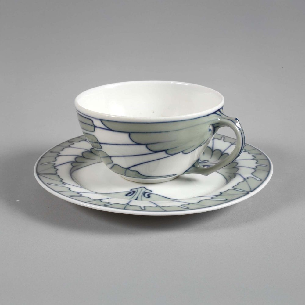 Meissen T34 Cup T22 Saucer Wings Pattern