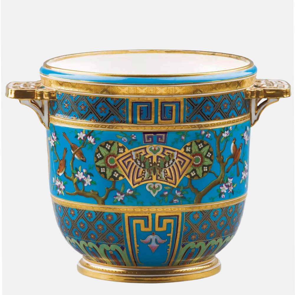 Minton Ice Bucket Cloisonne Christopher Dresser