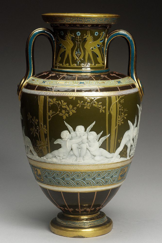Minton Pate Sur Pate Vase 27a Solon