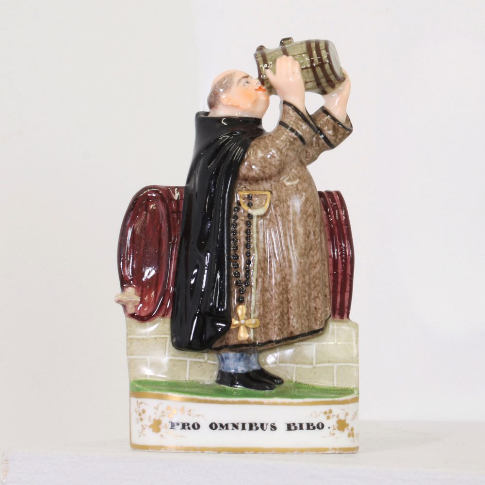 Minton 2 Flatback Figure Of Friar