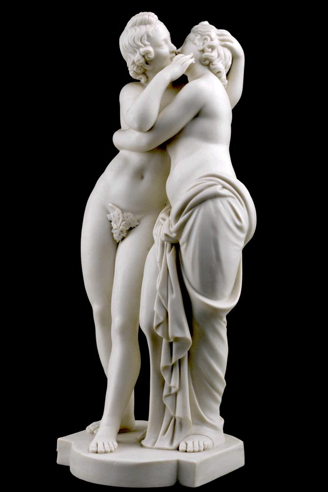 Minton 217 Parian Figural Group Cupid And Psyche