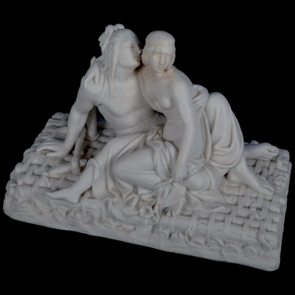 Minton 251 Parian Figural Group Atala And Chastas