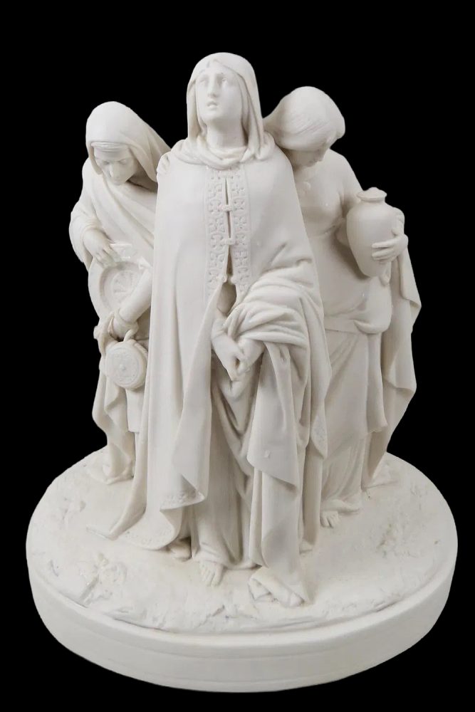 Minton 271 Parian Figural Group The Three Marys