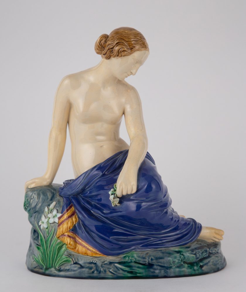 Minton 338 Majolica Figure Resignation
