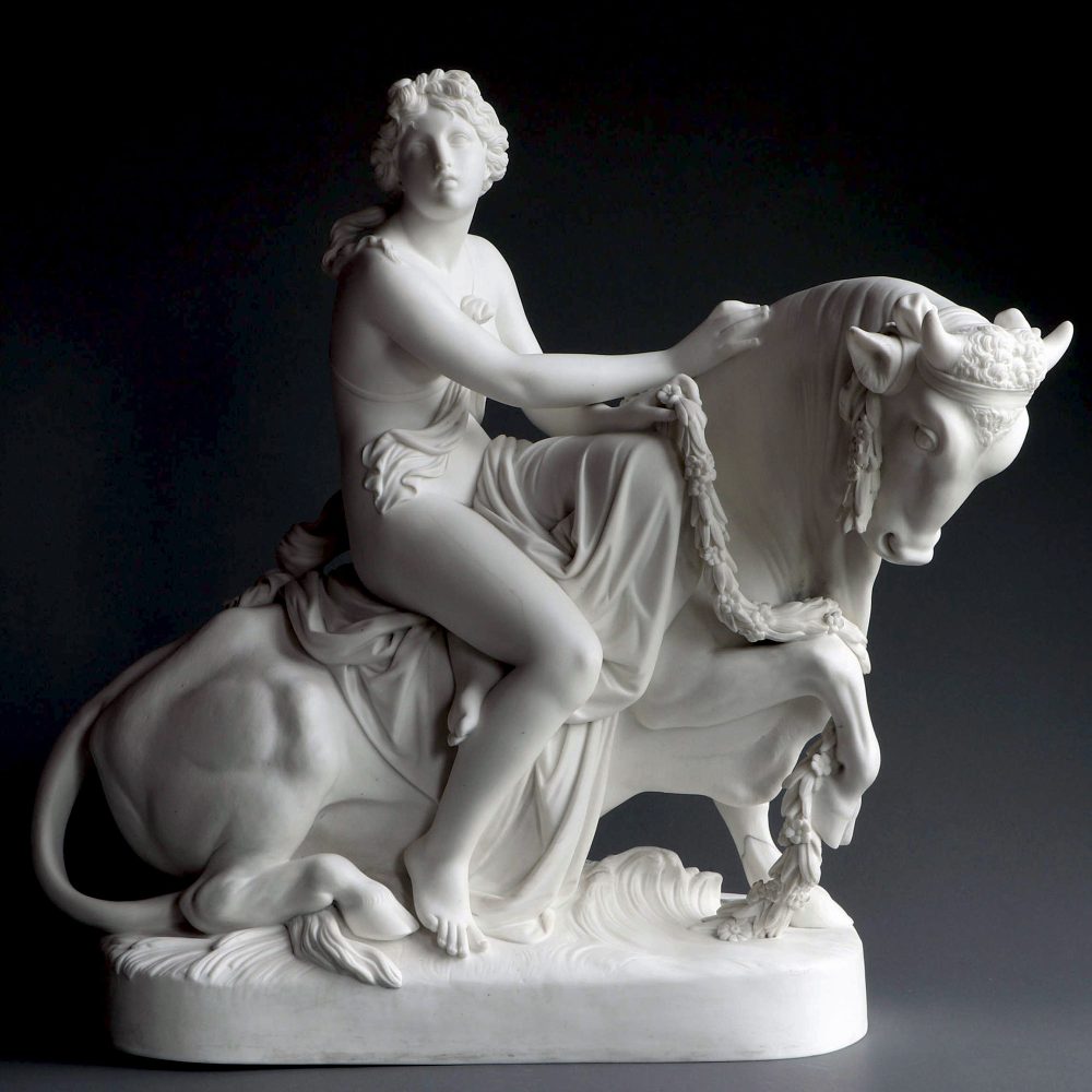 Minton 415 Parian Figural Group Europa And The Bull