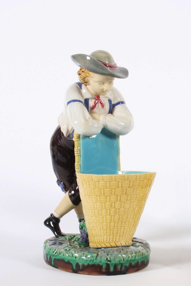 Minton 421 Figure Boy With Basket