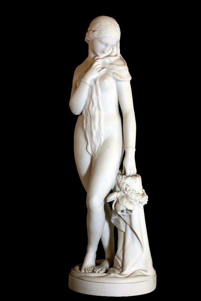 Minton 450 Parian Figure Octoroon. Slave girl.