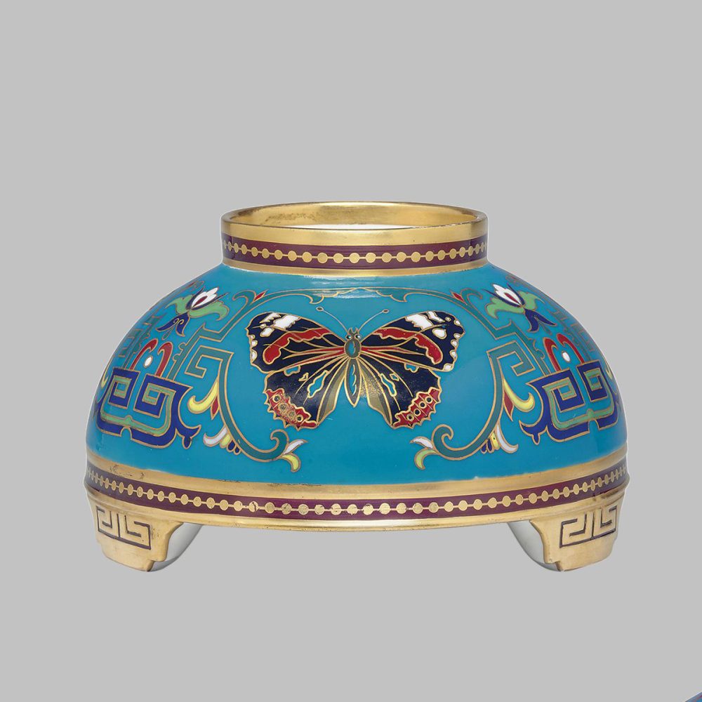 Minton Cloisonne Vase 1470 By Christopher Dresser