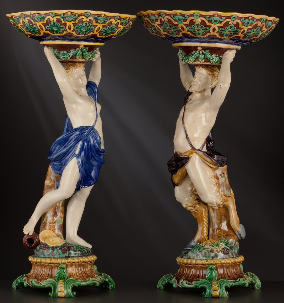 Minton Majolica 734 Pair