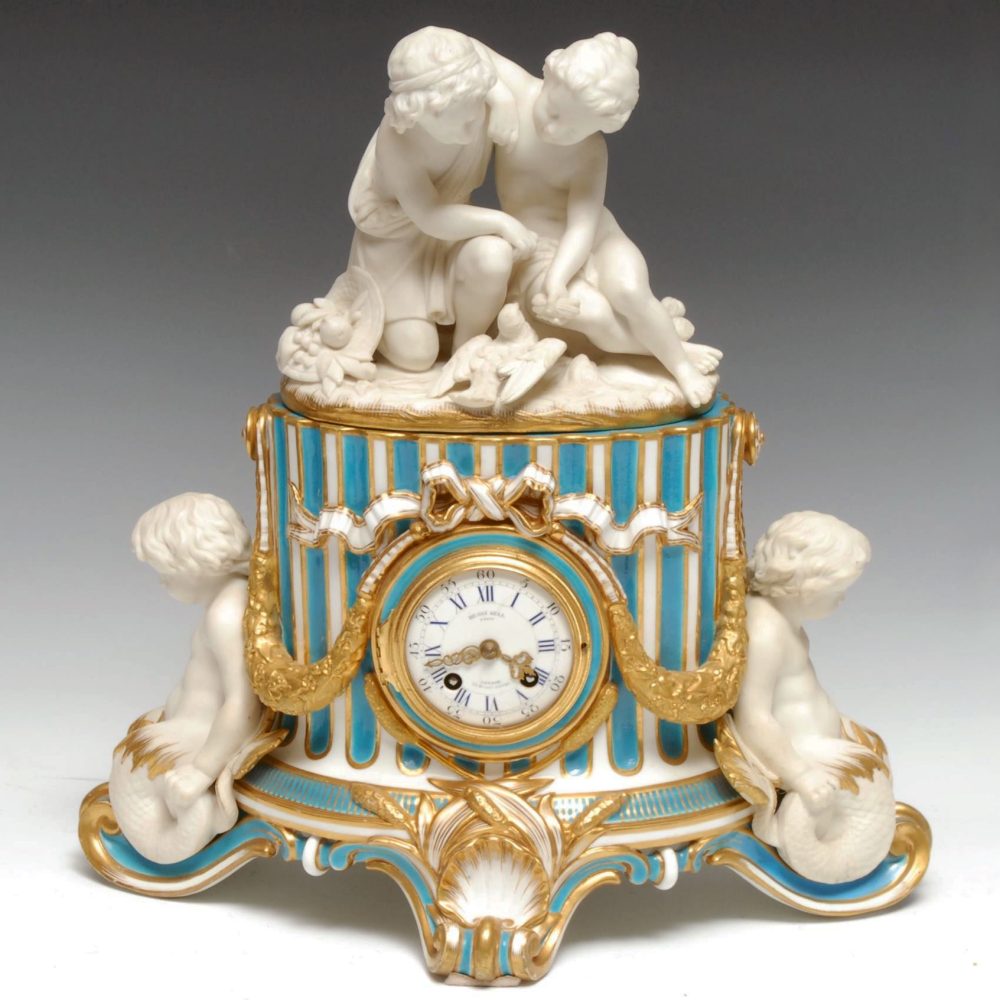 Minton 1063 Parian Clock