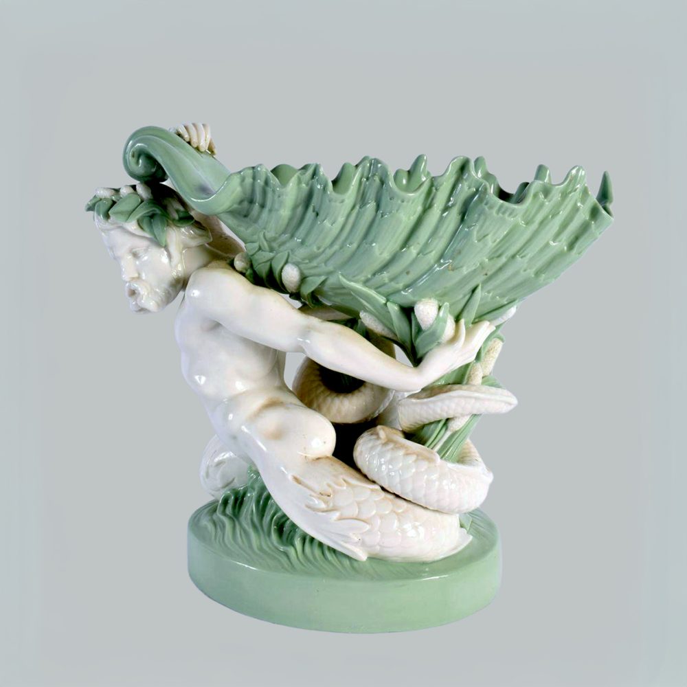 Minton 1291 Celadon Triton Shell Stand