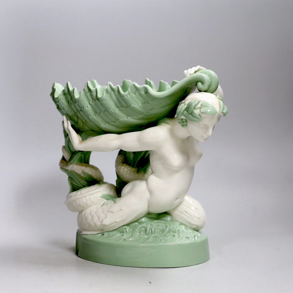 Minton 1292 Celadon Mermaid Shell