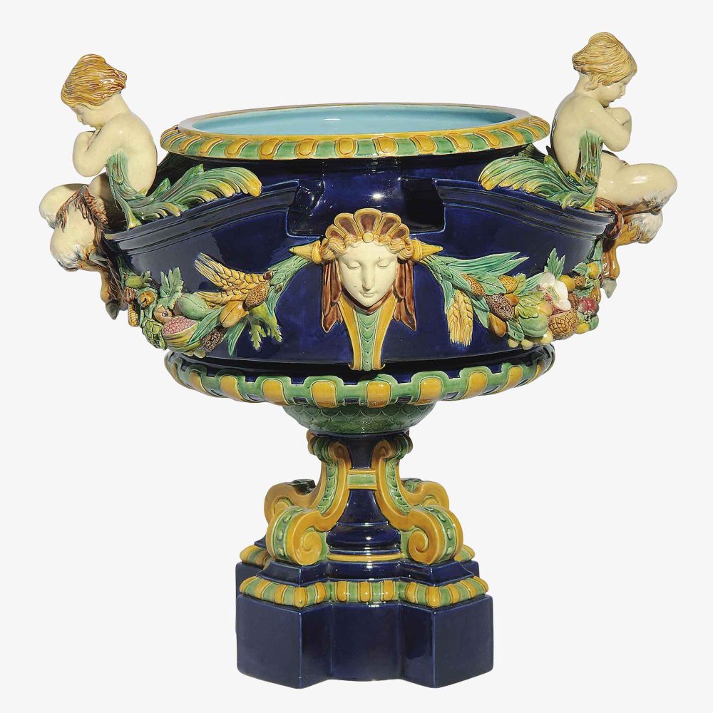 Minton 1340 Majolica Jardiniere