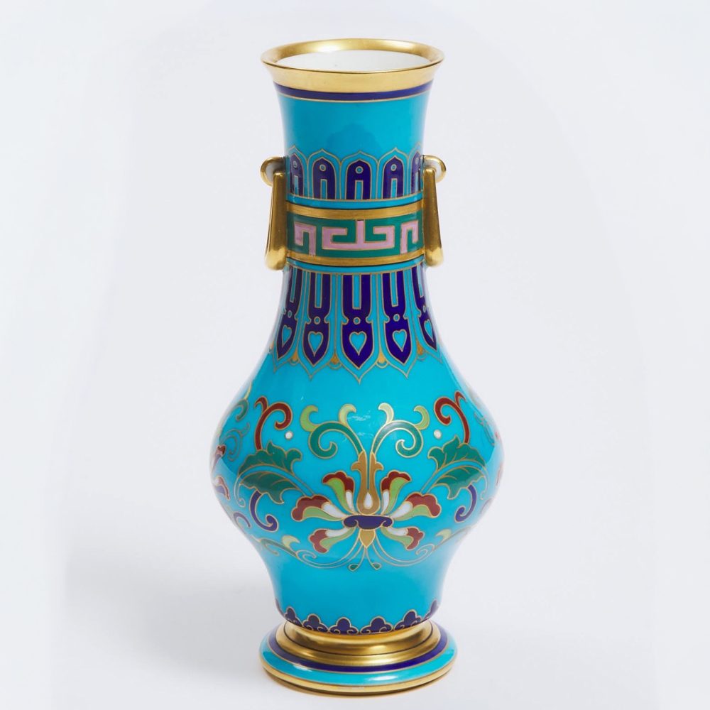 Minton 1395 Cloisonne Vase By Christopher Dresser
