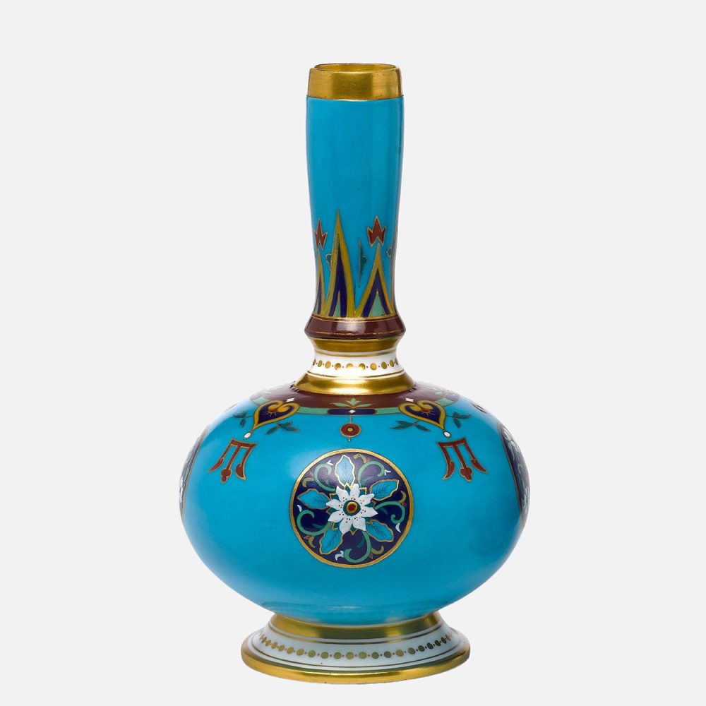 Minton 1533 Cloisonne Style Vase By Christopher Dresser