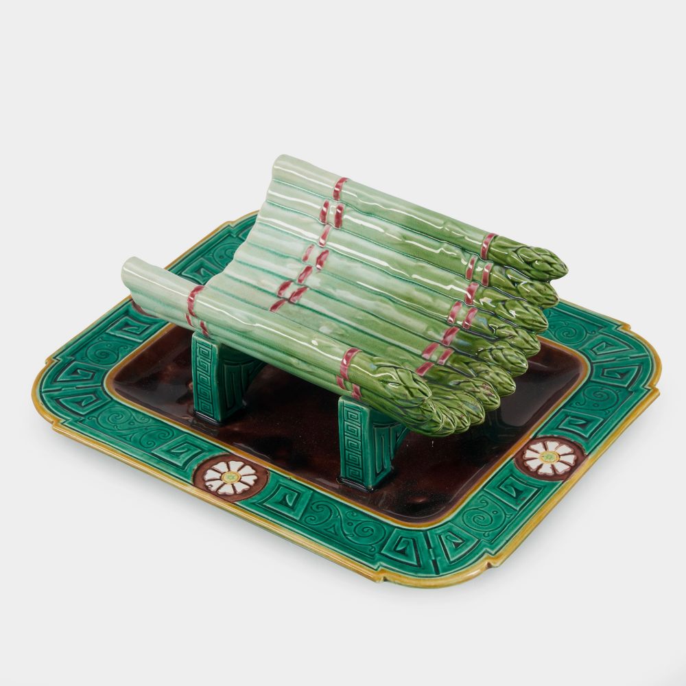 Minton 1549 Majolica Asparagus Plate