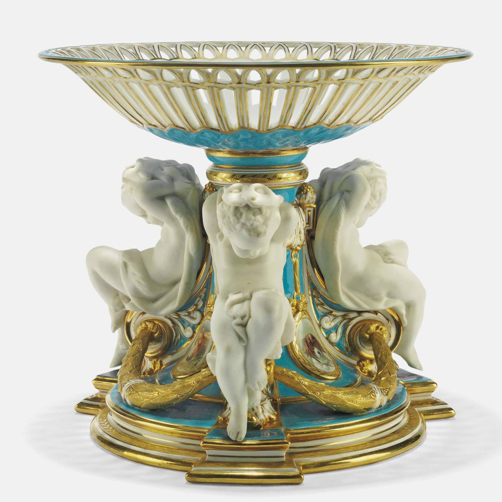 Minton 1559 Parian Cherub Centerpiece