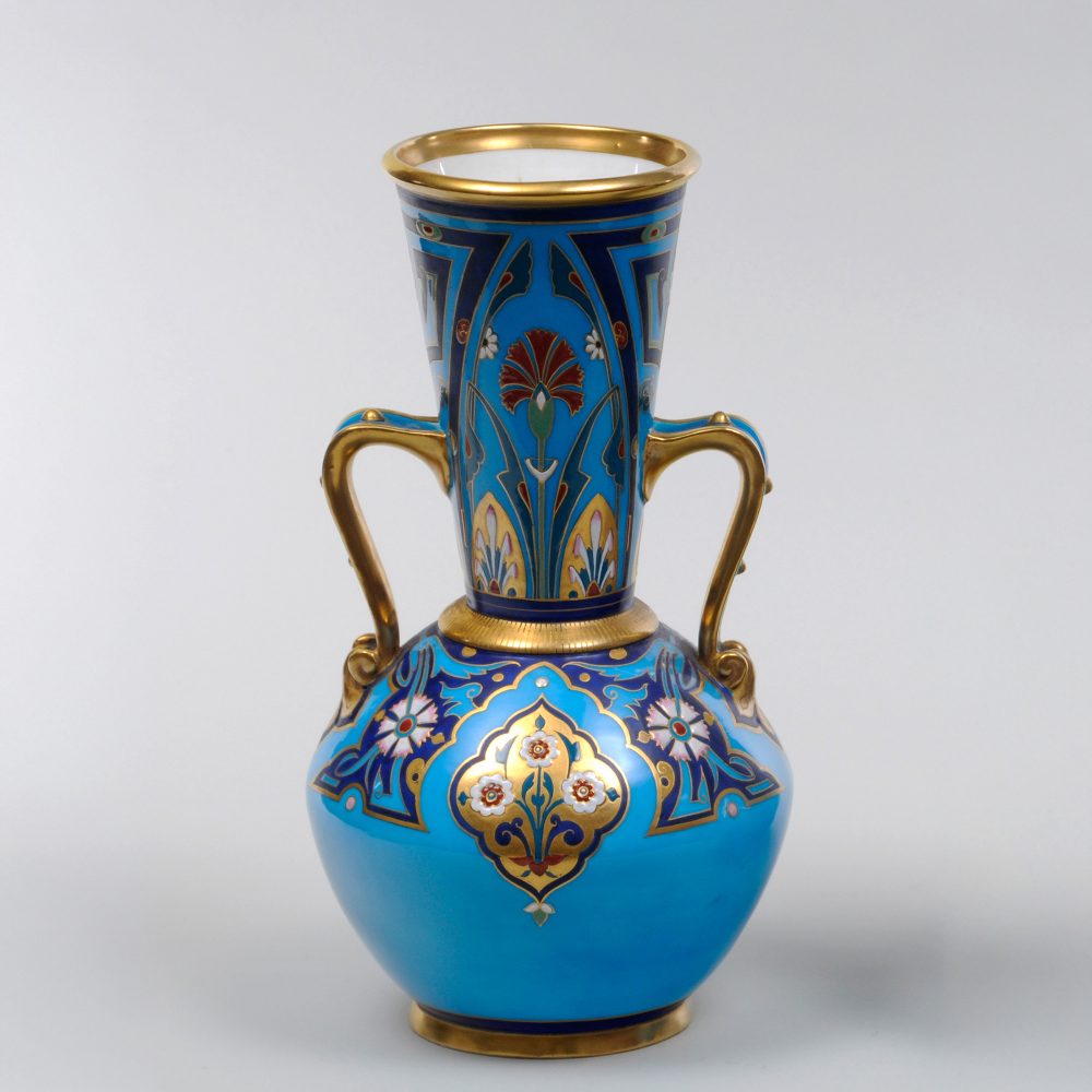 Minton 1592 Cloisonne Vase Christopher Dresser