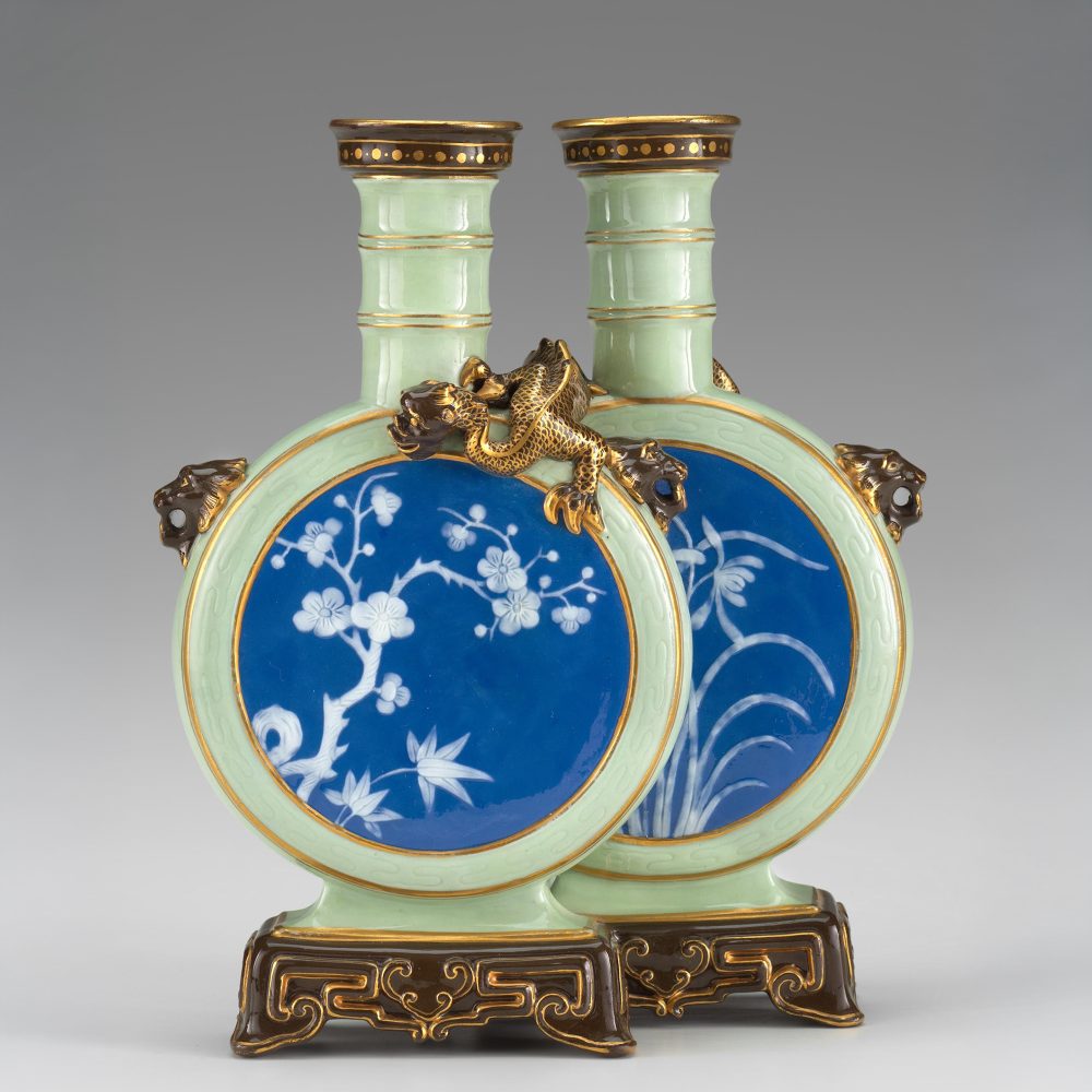 Minton 1736 Pate Sur Pate Double Bottle