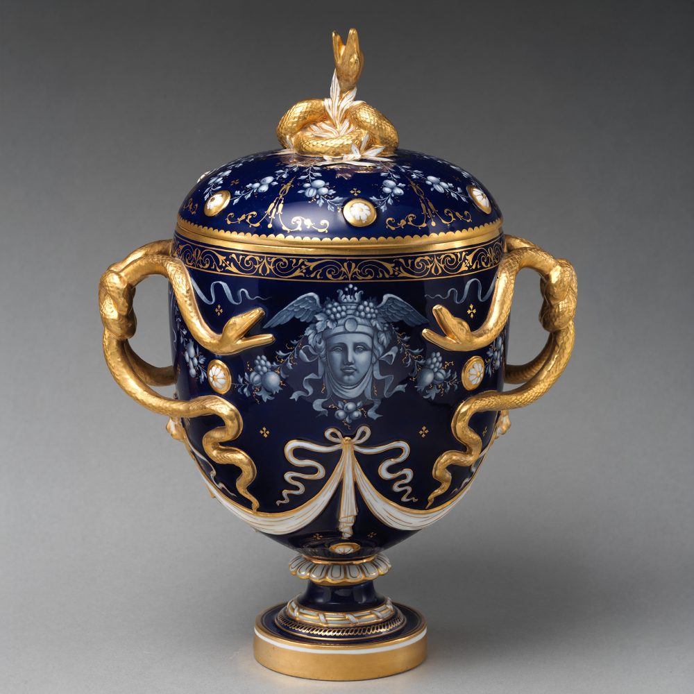 Minton 3038 Vase Medusa Snake Handles