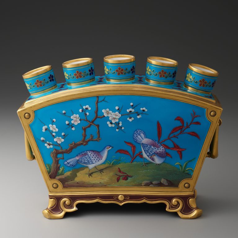 Minton Cloisonne Style Bulb Vase