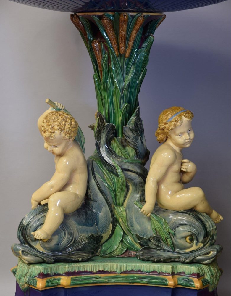 Minton Majolica Figural Centerpiece 1