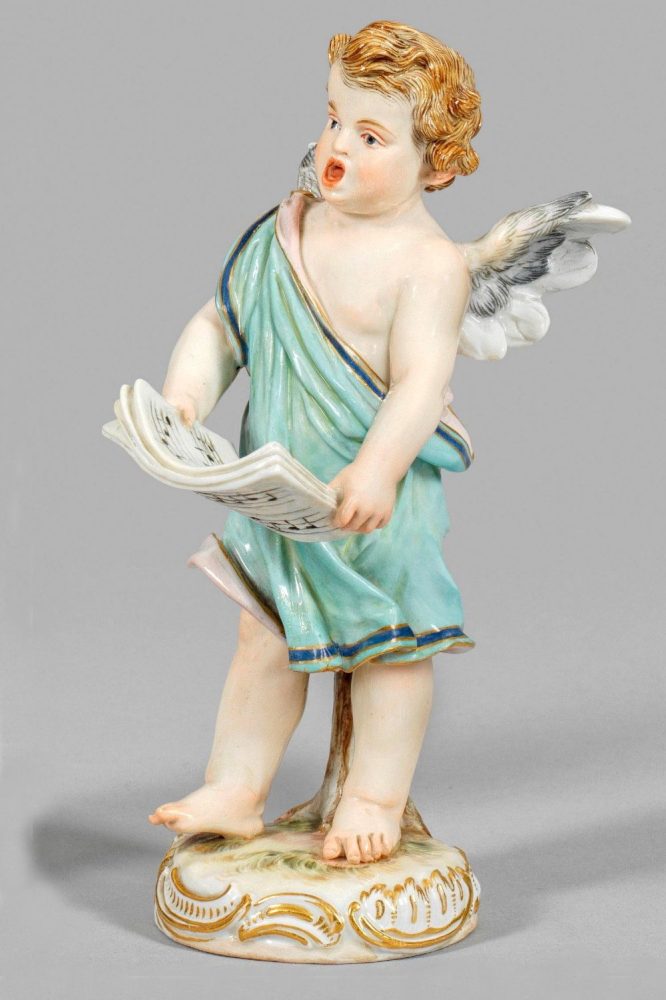 Meissen O194 Cupid Singer Figurine