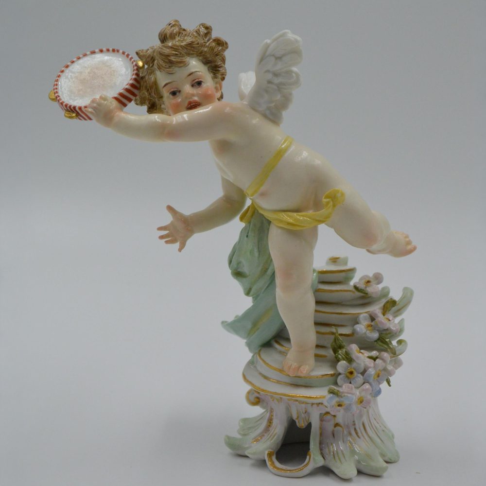 Meissen Q160 Figure Cupid With The Tambourine