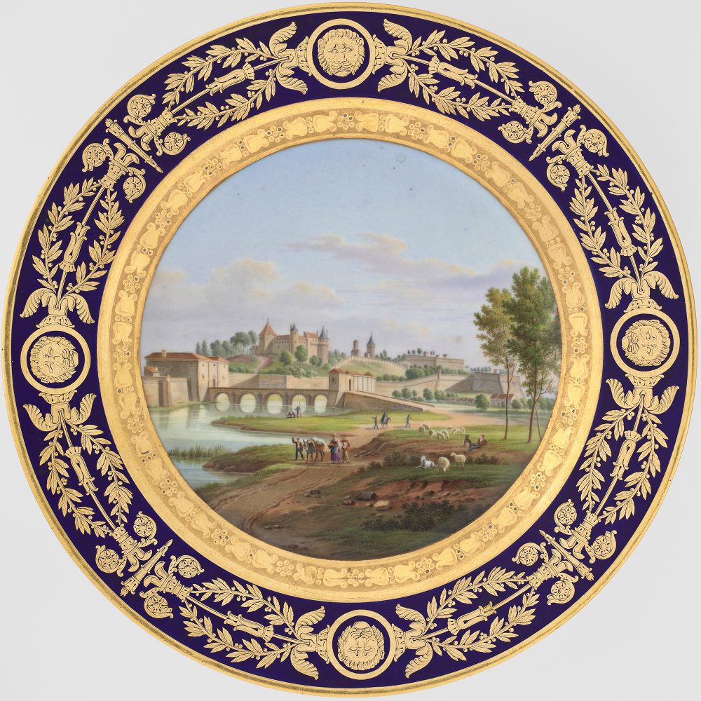 Sevres Plate From Service Des Vues Diverses Chalons Sur Saone