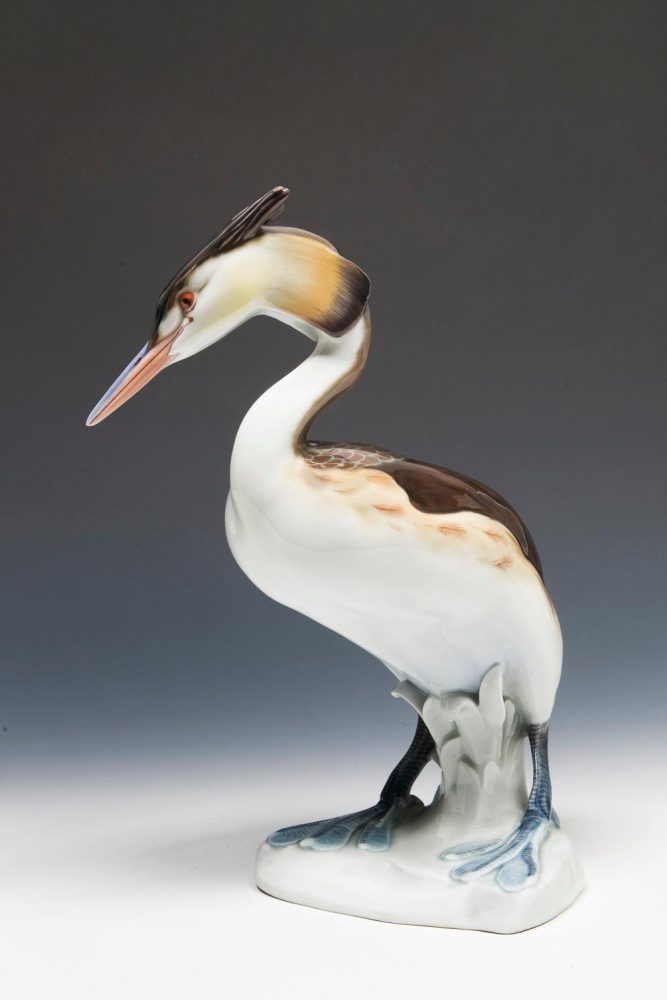 Meissen B271 Great Crested Grebe By Paul Zeiller