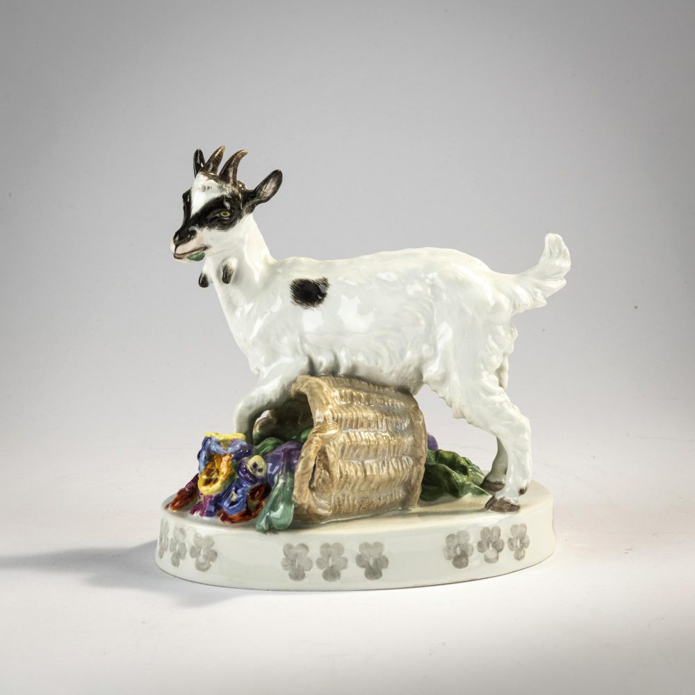 Meissen V119 Goat With Basket