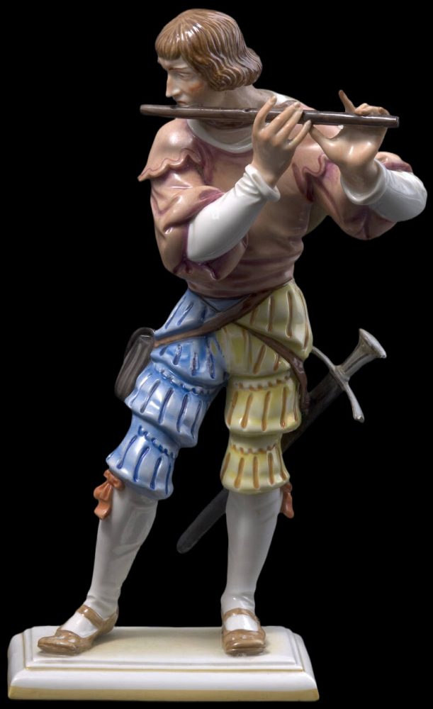 Allach 155 Figure Of Flute Player Soldier By Forster