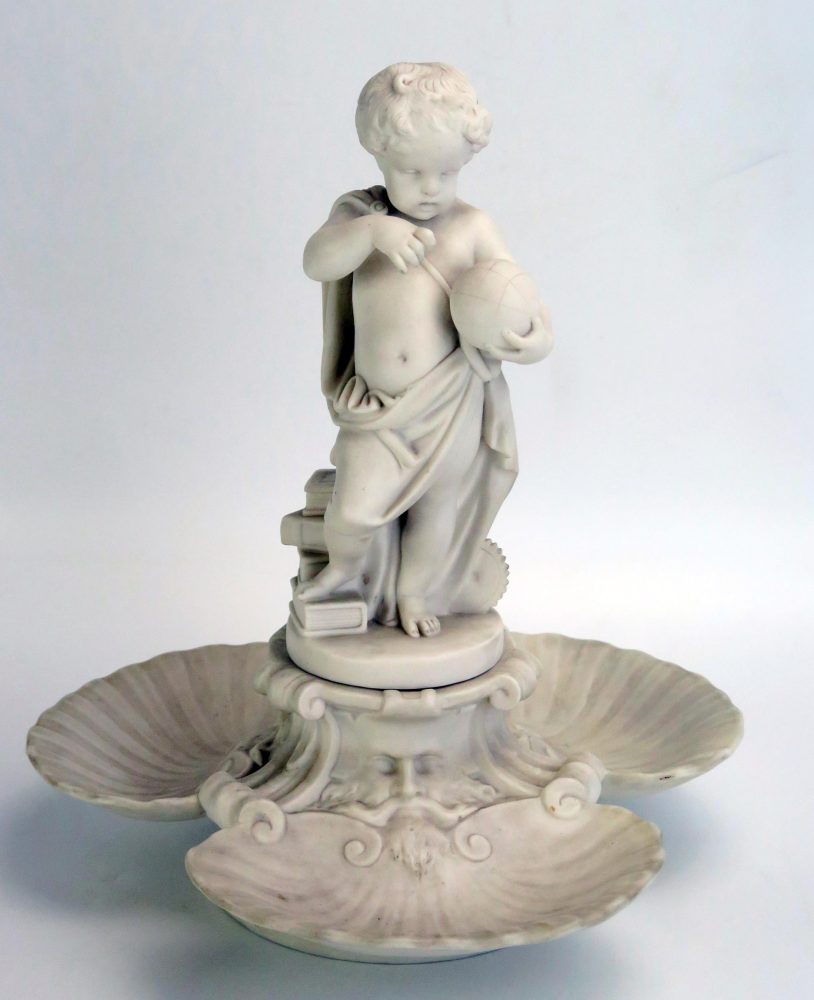 Minton 906 Parian Cherub Sweetmeat Dish