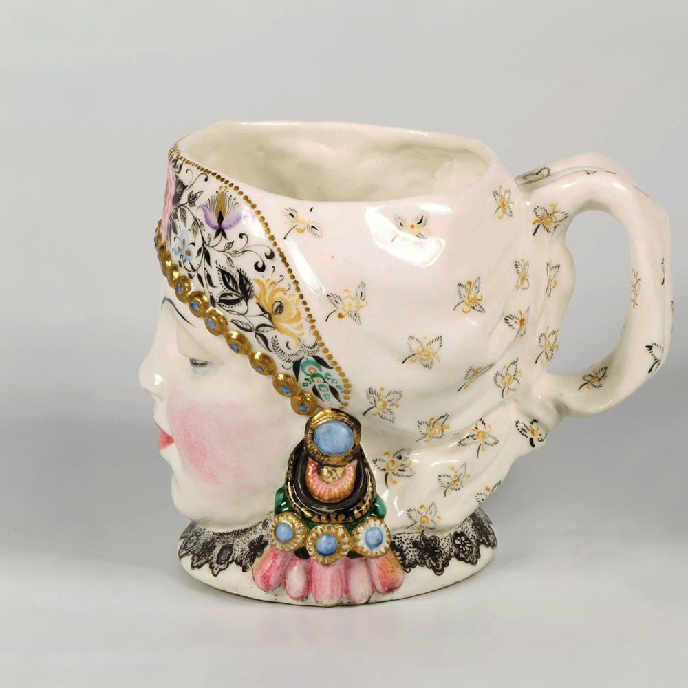 Soviet Porcelain Mug Milk By Natalya Danko