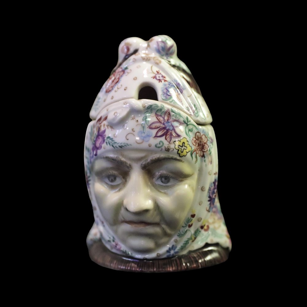 Soviet Porcelain Mustard Pot Bitter Woman By Natalya Danko