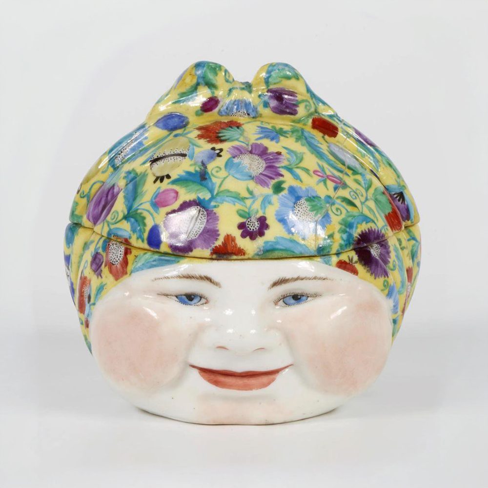 Soviet Porcelain Wide Butter Dish And Cover By Natalya Danko