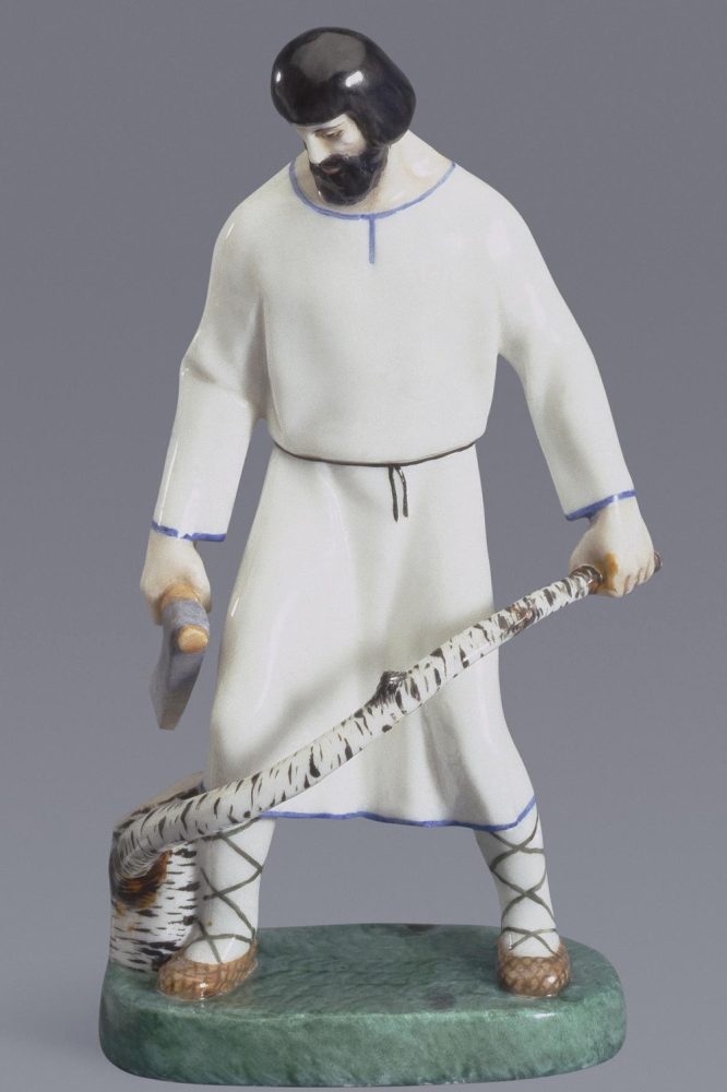 Soviet Russian Porcelain Figure April By Vasily Kuznetsov