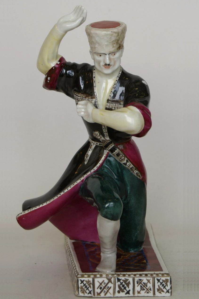 Soviet Porcelain figure Dancer by Kazimir Rizhov. Lomonosov State Porcelain Factory