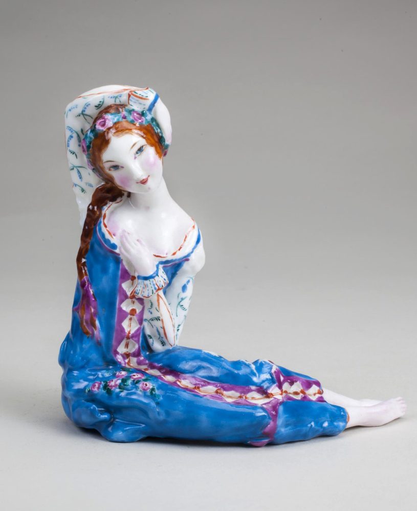 Soviet Porcelain Figure Psisha By Olga Glebova Sudeikina